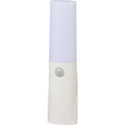 LEDセンサーライト 人感明暗センサー式 電球色 電池式 NIT-BLA6JB-WL