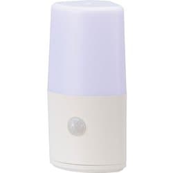 LEDセンサーライト 人感明暗センサー 昼白色 電池式 NIT-BLA6JC-WN