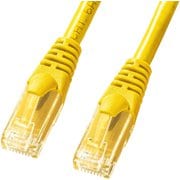 LANケーブル 10m CAT6A 柔らかい イエロー 爪折れ防止 難燃素材 PoE対応 より線 UTP ストレート結線 RJ45 KB-T6AY-10Y