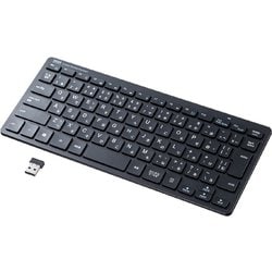ワイヤレスキーボード 無線 ワイヤレス キーボード パソコン PC スリム 薄型 超薄型 小型 コンパクト パンタグラフ 抗菌 テンキーなし 日本語配列 SKB-WL36BK