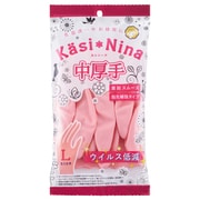 カシニーナ 中厚手 フラミンゴピンク Lサイズ 1双 [炊事手袋 中厚手]