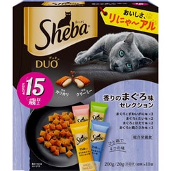 シーバ デュオ 香りのまぐろ味セレクション [猫用 ドライフード 200g 15歳以上 総合栄養食]