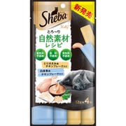シーバ とろーり メルティ 自然素材レシピ とりささみ味と白身魚味セレクション フレーク入 12g×4本