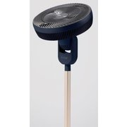 リビング扇風機 SWICTH AIR DCモーター搭載 3D自動首振り/モバイルバッテリー対応 リモコン付き ネイビーブラック QS203NV