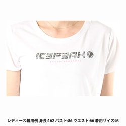 アイスピーク レディース Tシャツ 半袖Tシャツ Brookings カラー:Lead / Grey