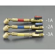 EA104SB-1A [ボールバルブ付異径ホースアダプター(赤) 1/4”×5/16”]