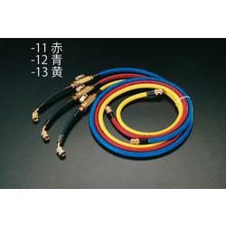 バルブ付チャージングホース(赤) 120cm/R404A・R407C EA104LF-11