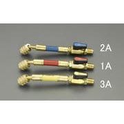 ボールバルブ付チャージホース(赤) 15cm/R410A EA104TJ-1A