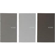 EDC-DESIGN ノート セット 3冊 パック POCKET GRAYWARM ＃TONE 0002-NT-PK-A-003
