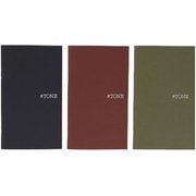 EDC-DESIGN ノート セット 3冊 パック POCKET DARK No2 ＃TONE 0002-NT-PK-A-006