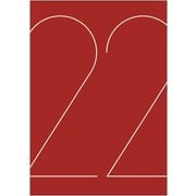 4月始まり B6マンスダイアリー レッド TYPO 0103-DME43-T1-03
