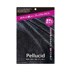 洗車用品 吸水クロス プレミアムクロスビッグ 高密度マイクロファイバークロス採用 750×400mm ブラック PCD-203