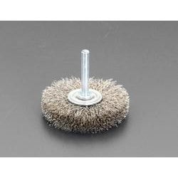EA819BS-10 [軸付ブラシ(平型・ステンレス製) 100mm/6.0mm軸]