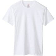 HM1EU702 [リングスパンコットン クルーネックTシャツ メンズ 2枚組 4L ホワイト]