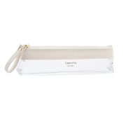 ラポルタ クリアケース クリアクリア スリムペンサイズ ホワイト LA-6331-70