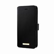 LP-D21WR1GM1BK [GRAMAS COLORS らくらくスマートフォン F-52B 用 Shrink PU Leather Book Case ブラック]