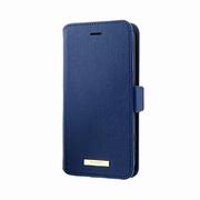LP-D21WR1GM1NV [GRAMAS COLORS らくらくスマートフォン F-52B 用 Shrink PU Leather Book Case ネイビー]