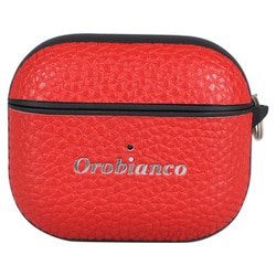Orobianco シュリンク PU Leather AirPods（第3世代）対応ケース RED AP4p-ORB03