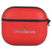 Orobianco シュリンク PU Leather AirPods（第3世代）対応ケース RED AP4p-ORB03