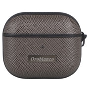 Orobianco スクエアプレート PU Leather AirPods(第3世代)対応ケース GRAPHITE AP4p-ORB05