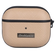 Orobianco スクエアプレート PU Leather AirPods(第3世代)対応ケース TAUPE AP4p-ORB08