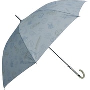 長傘 婦人用 晴雨兼用 A.S.Manhattaner's ミュージックキャット 60cm ジャンプ式 UVカット率90%以上 耐風骨仕様 ライトブルー 10003302