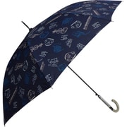 長傘 婦人用 晴雨兼用 A.S.Manhattaner's ミュージックキャット 60cm ジャンプ式 UVカット率90%以上 耐風骨仕様 ネイビー 10003302