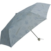 折りたたみ傘 婦人用 晴雨兼用 A.S.Manhattaner's ミュージックキャット 55cm 手開き式 UVカット率90%以上 耐風骨仕様 ライトブルー 10003303