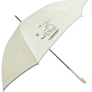 長傘 婦人用 晴雨兼用 A.S.Manhattaner's ウォークキャット 60cm ジャンプ式 UVカット率90%以上 耐風骨仕様 オフホワイト 10003304
