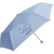 折りたたみ傘 婦人用 晴雨兼用 A.S.Manhattaner's ウォークキャット 55cm 手開き式 UVカット率90%以上 耐風骨仕様 ライトブルー 10003305