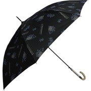 長傘 婦人用 晴雨兼用 A.S.Manhattaner's ハートウォーミングキャット 60cm ジャンプ式 UVカット率90%以上 耐風骨仕様 ブラック 10003306