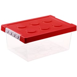 ブロック収納ボックス M レッド
