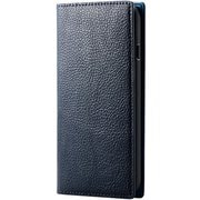 PM-A22SPLFYILNV [iPhone SE（第3世代）/SE（第2世代）/8/7 4.7インチ用 ケース カバー レザー 手帳 フラップ なめらか質感 ワイヤレス充電可 ロイヤルネイビー]