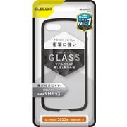 PM-A22STSLFCGBK [iPhone SE（第3世代）/SE（第2世代）/8/7 4.7インチ用 ケース カバー ハイブリッド 背面ガラス TOUGH SLIM LITE 耐衝撃 軽量 薄型 フレームカラー 背面クリア ブラック]