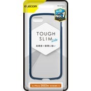 PM-A22STSLFCNV [iPhone SE（第3世代）/SE（第2世代）/8/7 4.7インチ用 ケース カバー ハイブリッド TOUGH SLIM LITE 耐衝撃 軽量 薄型 フレームカラー 背面クリア ワイヤレス充電可 ネイビー]