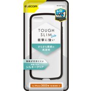 PM-A22STSLFCSBK [iPhone SE（第3世代）/SE（第2世代）/8/7 4.7インチ用 ケース カバー ハイブリッド TOUGH SLIM LITE 耐衝撃 軽量 薄型 フレームカラー 背面クリア ワイヤレス充電可 ブラック]