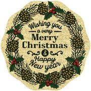 NOEL COIR MAT WREATH ACORN 3232