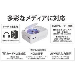 【新品未使用】WPJ-D100 WIZZ DVDプロジェクター WPJ-D100 | DVDプロジェクター