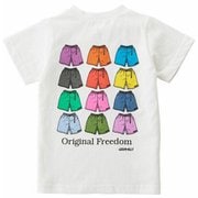 キッズショーツTシャツ KIDS SHORTS TEE G2SK-T016-J WHITE 140サイズ [アウトドア トップス キッズ]