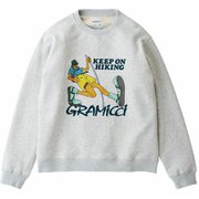キープオンハイキングスウェットシャツ KEEP ON HIKING SWEATSHIRT G2SU-J017 ASH HEATHER Mサイズ [アウトドア スウェット ユニセックス]