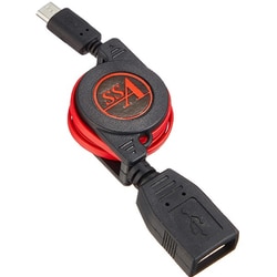 microUSB巻き取り式ホストケーブル 75cm SU2-MCHR75R