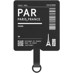 AR19142 [PARIS TAG HOLDER ストラップホール ブラック]
