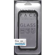 6841IP247HB [iPhone SE（第3世代） 4.7インチ用 VANILLA PACK GLASS ハイブリッドケース BK]