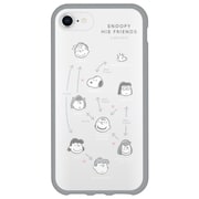 SNG-665C [iPhone SE（第3世代）/SE（第2世代）/8/7/6s/6/8 4.7インチ用ケース IIIIfit（イーフィット） ピーナッツ みんな]