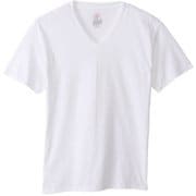HM1EU703 [リングスパンコットン VネックTシャツ メンズ 3枚組 M ホワイト]