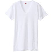 HM1M702K [ビズ魂 VネックTシャツ メンズ 2枚組 3L ホワイト]