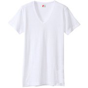 HM1M702KK [ビズ魂 VネックTシャツ メンズ 2枚組 5L ホワイト]