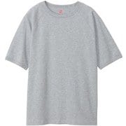 HM1V101 [ショートスリーブ ラグランクルーシャツ メンズ L ヘザーグレー]