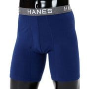 コンフォート フレックスフィット ボクサーブリーフ メンズ 前開き M ネイビー×グレー HM6EQ101