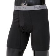 コンフォート フレックスフィット ボクサーブリーフ メンズ 前開き 3L ブラック×チャコール HM6EQ101K